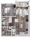 1BR 1BA (797 SF)